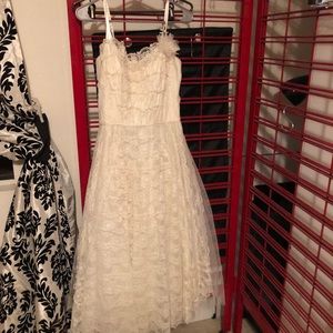 Vintage white lace dress